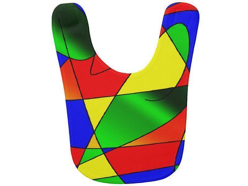 Baby Bibs-ABSTRACT CURVES #2 Baby Bibs-Multicolor Bright-from COLORADDICTED.COM-