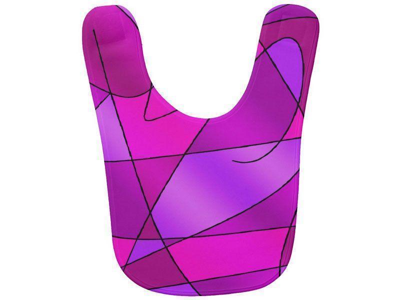Baby Bibs-ABSTRACT CURVES #2 Baby Bibs-Purples, Violets, Fuchsias &amp; Magentas-from COLORADDICTED.COM-