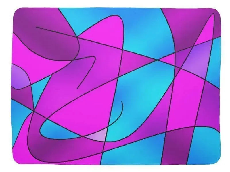 Baby Blankets-ABSTRACT CURVES #2 Baby Blankets-from COLORADDICTED.COM-