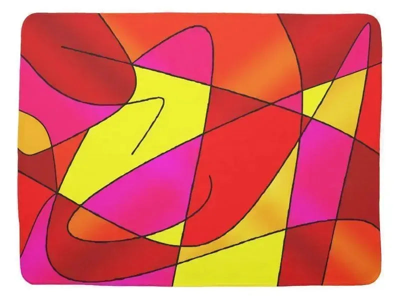 Baby Blankets-ABSTRACT CURVES #2 Baby Blankets-from COLORADDICTED.COM-