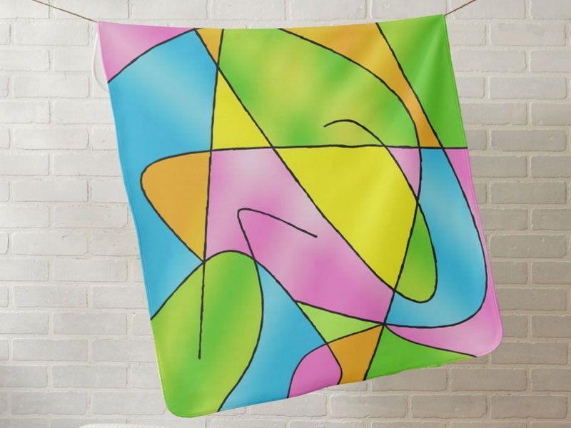 Baby Blankets-ABSTRACT CURVES #2 Baby Blankets-from COLORADDICTED.COM-