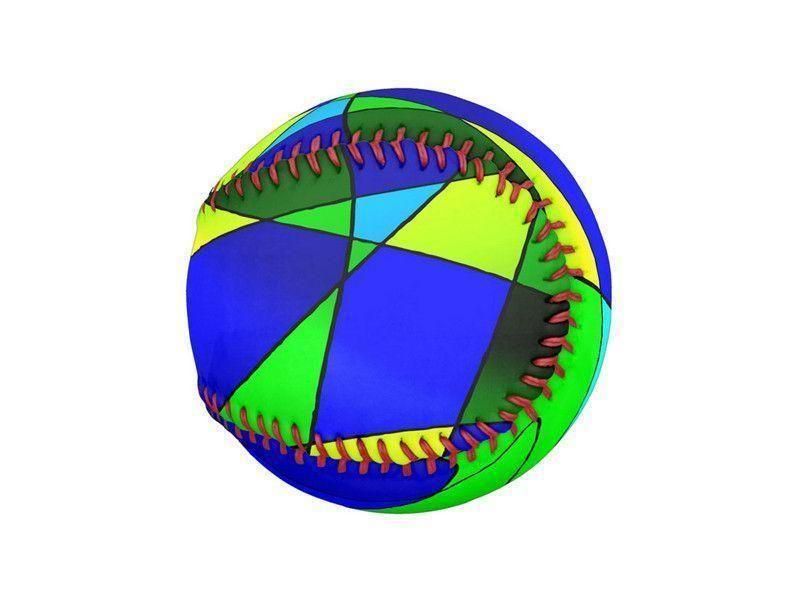 Baseballs-ABSTRACT CURVES #2 Baseballs-Blues &amp; Greens-from COLORADDICTED.COM-