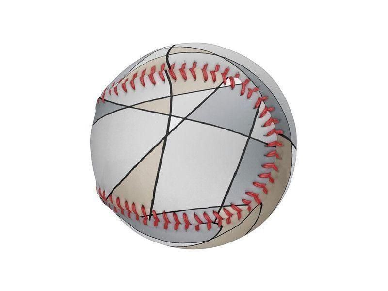 Baseballs-ABSTRACT CURVES #2 Baseballs-Grays &amp; Beiges-from COLORADDICTED.COM-