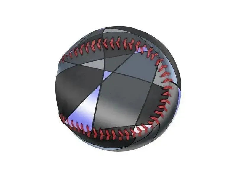 Baseballs-ABSTRACT CURVES #2 Baseballs-Grays & Light Blues-from COLORADDICTED.COM-