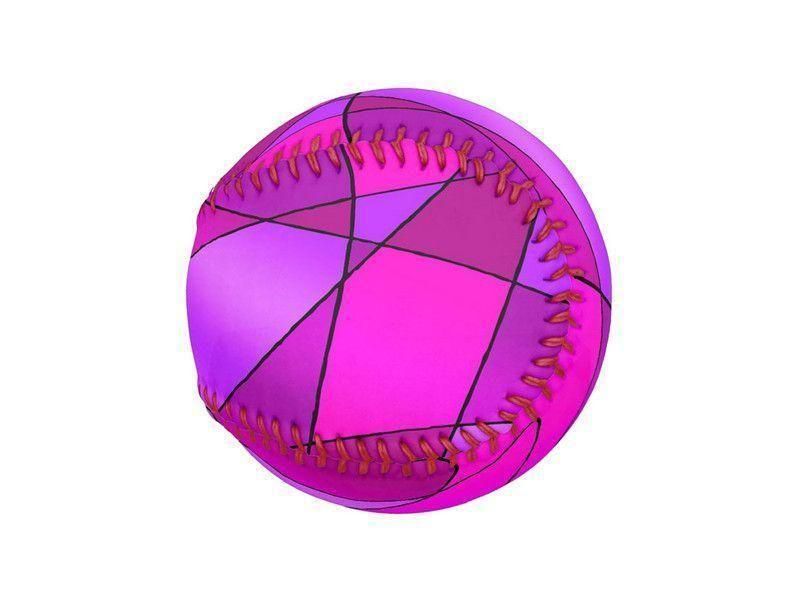 Baseballs-ABSTRACT CURVES #2 Baseballs-Purples &amp; Violets &amp; Fuchsias &amp; Magentas-from COLORADDICTED.COM-
