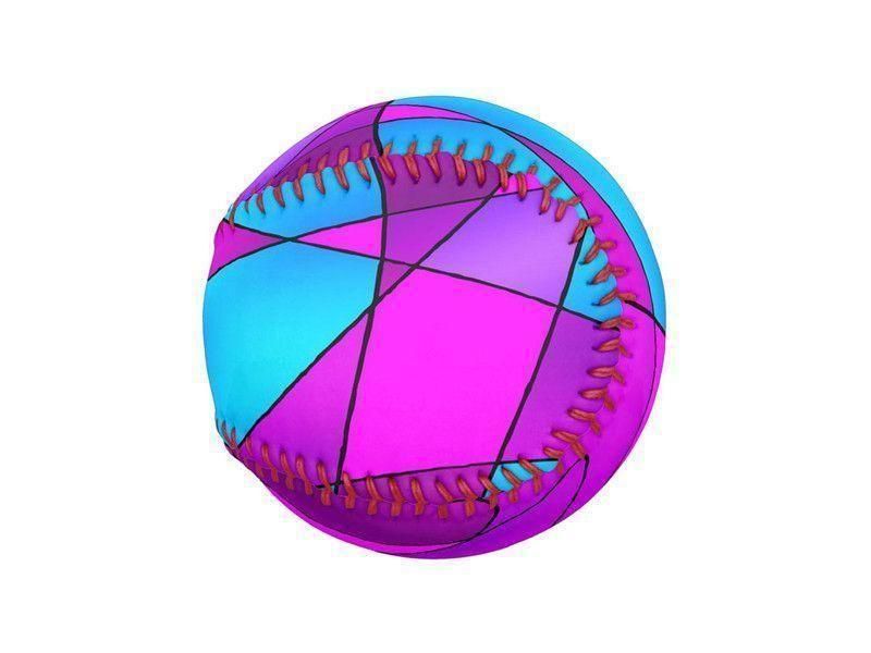 Baseballs-ABSTRACT CURVES #2 Baseballs-Purples &amp; Violets &amp; Fuchsias &amp; Turquoises-from COLORADDICTED.COM-