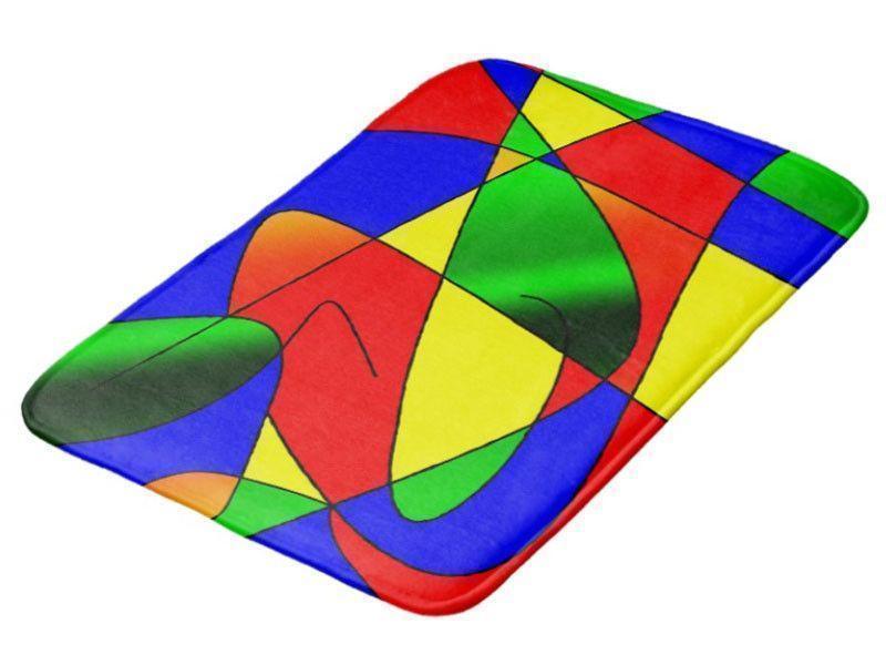 Bath Mats-ABSTRACT CURVES #2 Bath Mats-Multicolor Bright-from COLORADDICTED.COM-