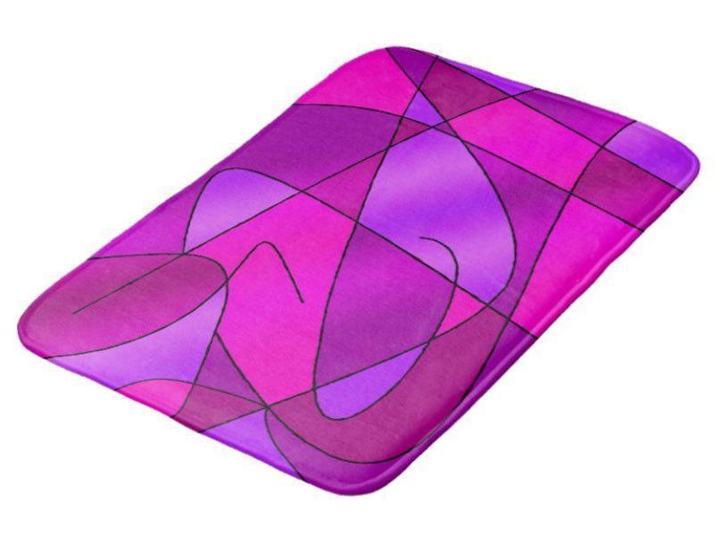 Bath Mats-ABSTRACT CURVES #2 Bath Mats-Purples, Violets, Fuchsias &amp; Magentas-from COLORADDICTED.COM-