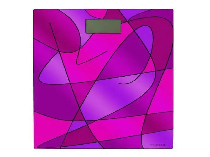 Bathroom Scales-ABSTRACT CURVES #2 Bathroom Scales-from COLORADDICTED.COM-