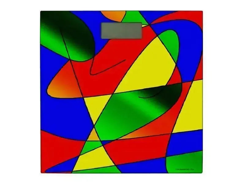 Bathroom Scales-ABSTRACT CURVES #2 Bathroom Scales-from COLORADDICTED.COM-