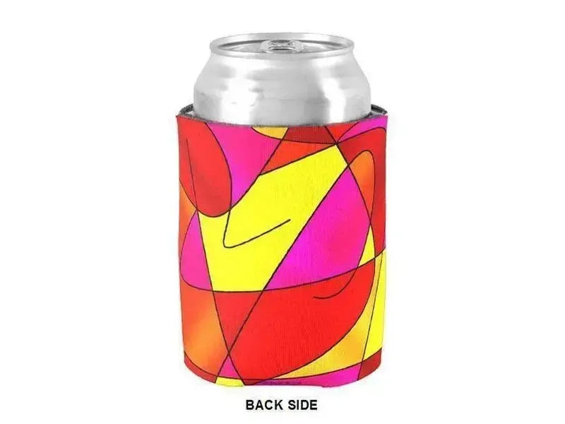 Can Cooler Sleeves – Can Koozies-ABSTRACT CURVES #2 Bottle & Can Cooler Sleeves – Bottle & Can Koozies-from COLORADDICTED.COM-