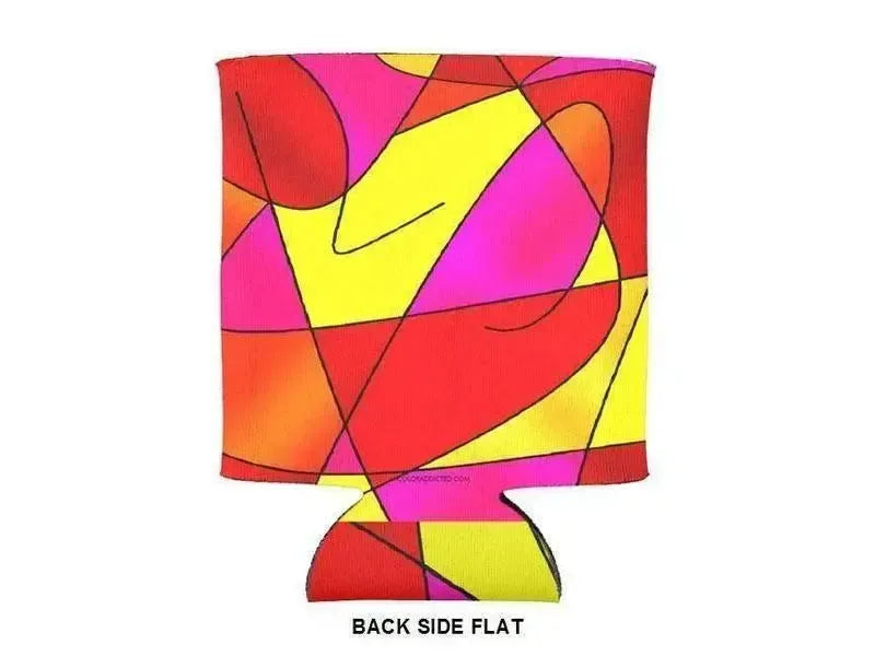 Can Cooler Sleeves – Can Koozies-ABSTRACT CURVES #2 Bottle & Can Cooler Sleeves – Bottle & Can Koozies-from COLORADDICTED.COM-