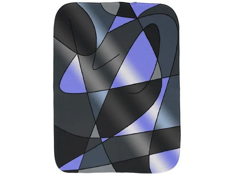 Burp Cloths-ABSTRACT CURVES #2 Burp Cloths-Grays &amp; Light Blues-from COLORADDICTED.COM-