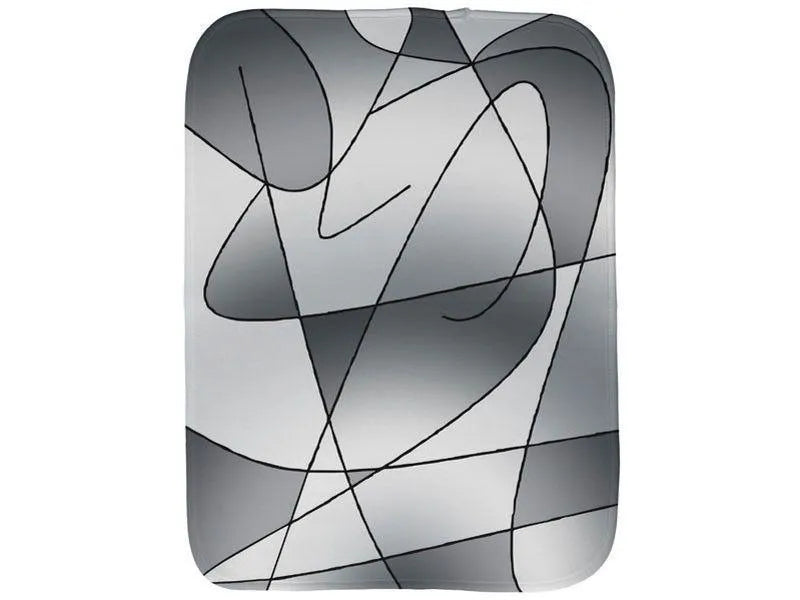 Burp Cloths-ABSTRACT CURVES #2 Burp Cloths-Grays-from COLORADDICTED.COM-