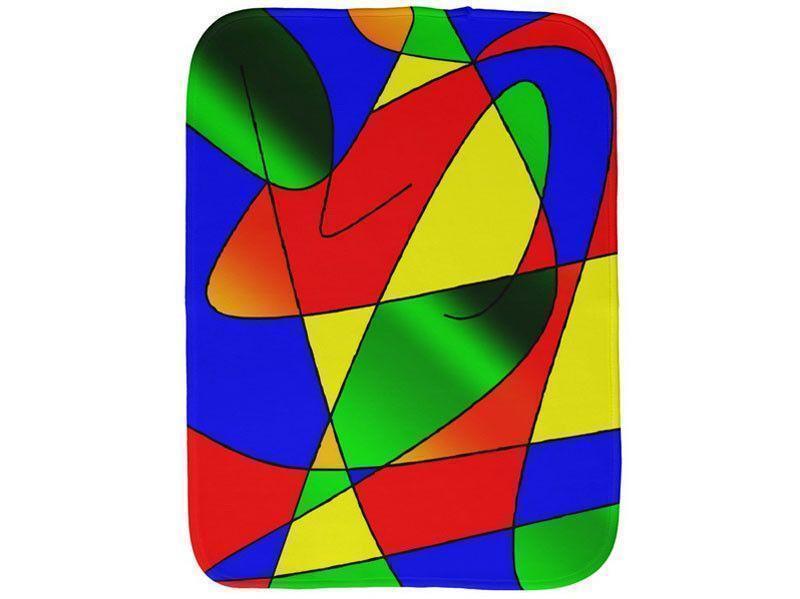 Burp Cloths-ABSTRACT CURVES #2 Burp Cloths-Multicolor Bright-from COLORADDICTED.COM-