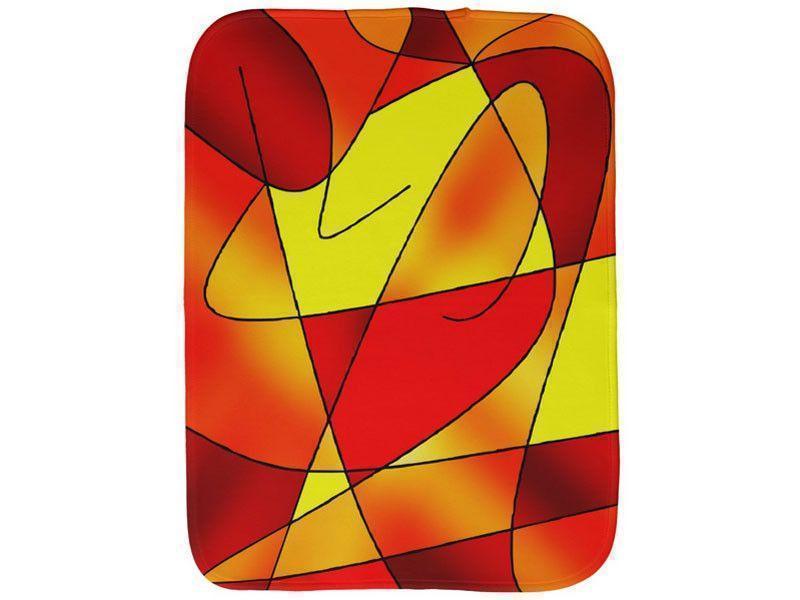Burp Cloths-ABSTRACT CURVES #2 Burp Cloths-Reds, Oranges &amp; Yellows-from COLORADDICTED.COM-