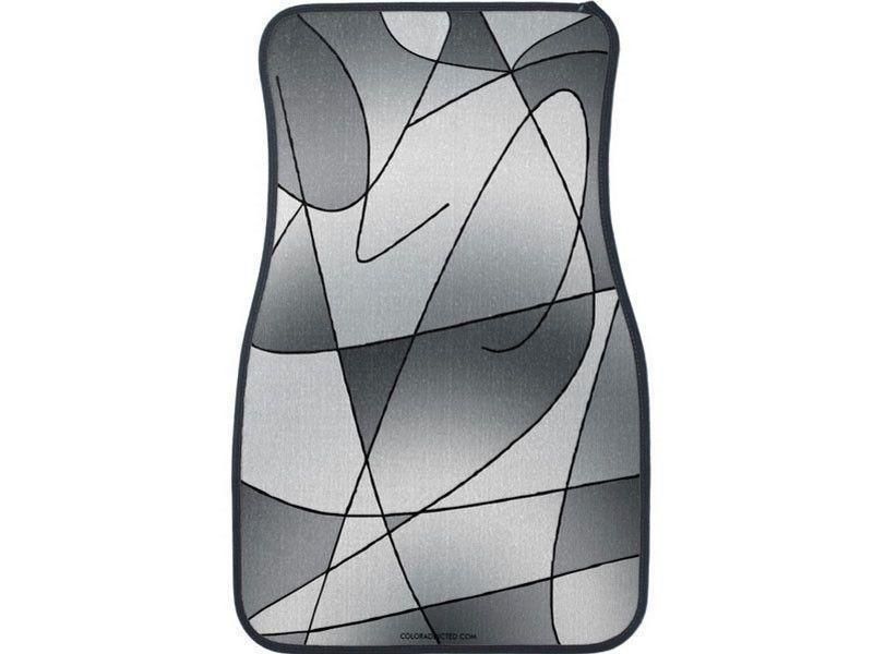 Car Mats-ABSTRACT CURVES #2 Car Mats Sets-Grays-from COLORADDICTED.COM-