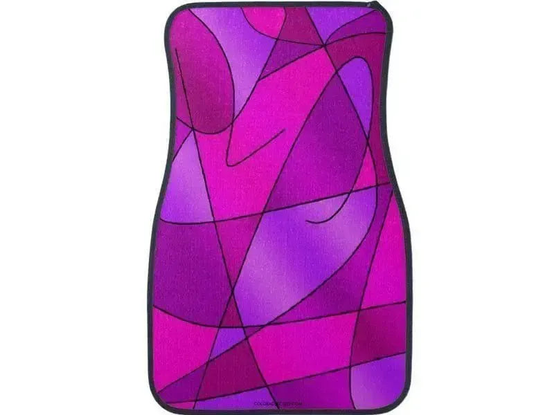 Car Mats-ABSTRACT CURVES #2 Car Mats Sets-from COLORADDICTED.COM-