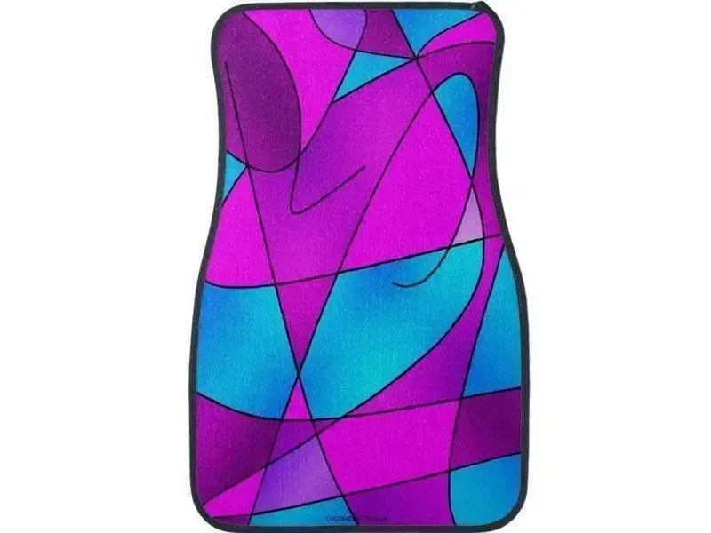 Car Mats-ABSTRACT CURVES #2 Car Mats Sets-from COLORADDICTED.COM-