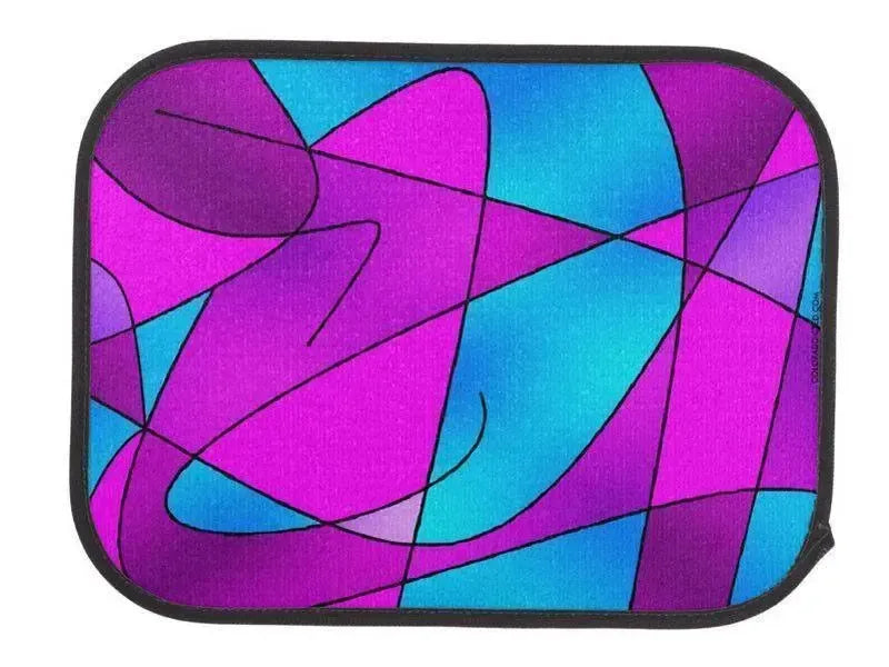 Car Mats-ABSTRACT CURVES #2 Car Mats Sets-from COLORADDICTED.COM-