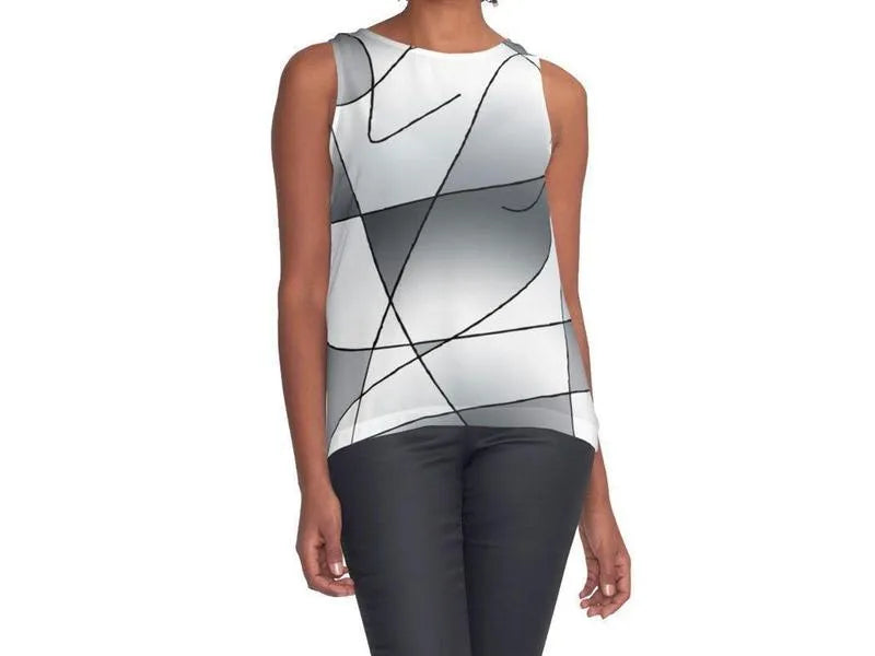 Contrast Tanks-ABSTRACT CURVES #2 Contrast Tanks-Grays-from COLORADDICTED.COM-