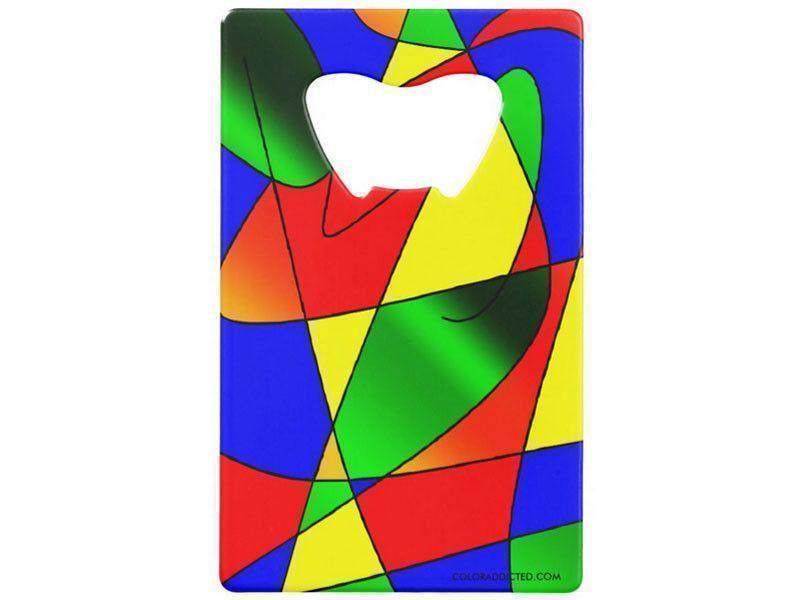 Credit Card Bottle Openers-ABSTRACT CURVES #2 Credit Card Bottle Openers-Multicolor Bright-from COLORADDICTED.COM-