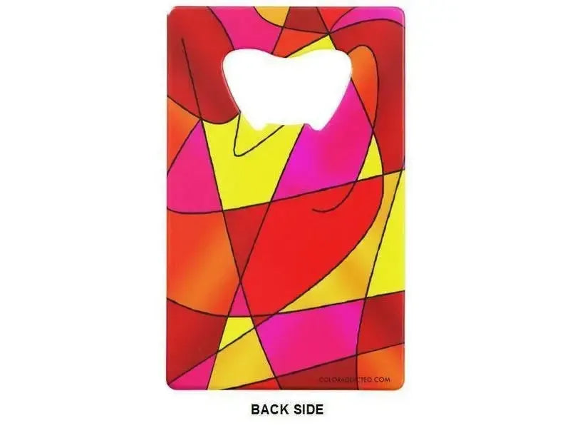 Credit Card Bottle Openers-ABSTRACT CURVES #2 Credit Card Bottle Openers-from COLORADDICTED.COM-
