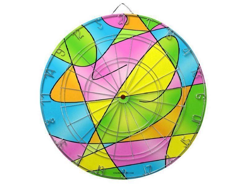 Dartboards-ABSTRACT CURVES #2 Dartboards (includes 6 Darts)-from COLORADDICTED.COM-