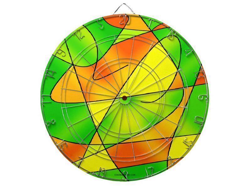 Dartboards-ABSTRACT CURVES #2 Dartboards (includes 6 Darts)-from COLORADDICTED.COM-