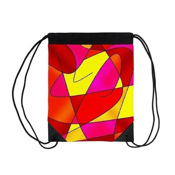 Drawstring Bags-ABSTRACT CURVES #2 Drawstring Bags-from COLORADDICTED.COM-