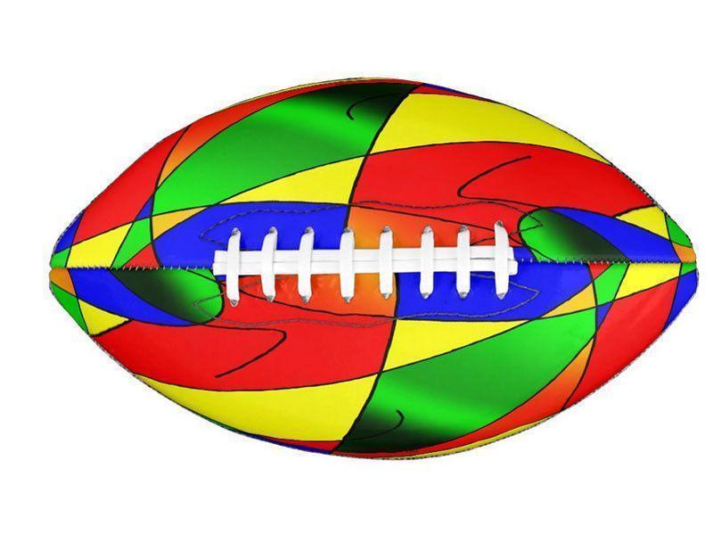 Footballs-ABSTRACT CURVES #2 Footballs &amp; Mini Footballs-Multicolor Bright-from COLORADDICTED.COM-