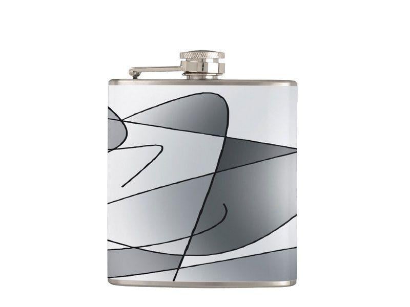 Hip Flasks-ABSTRACT CURVES #2 Hip Flasks-Grays-from COLORADDICTED.COM-