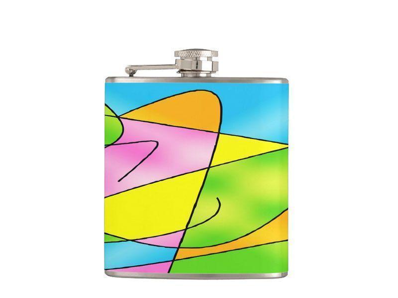 Hip Flasks-ABSTRACT CURVES #2 Hip Flasks-Multicolor Light-from COLORADDICTED.COM-