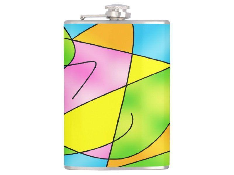 Hip Flasks-ABSTRACT CURVES #2 Hip Flasks-Multicolor Light-from COLORADDICTED.COM-