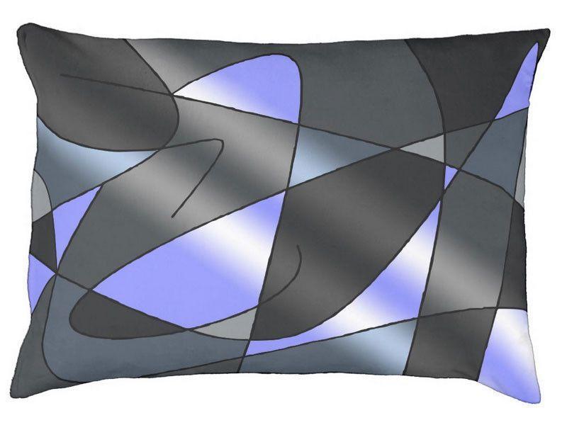 Dog Beds-ABSTRACT CURVES #2 Indoor/Outdoor Dog Beds-Grays &amp; Light Blues-from COLORADDICTED.COM-