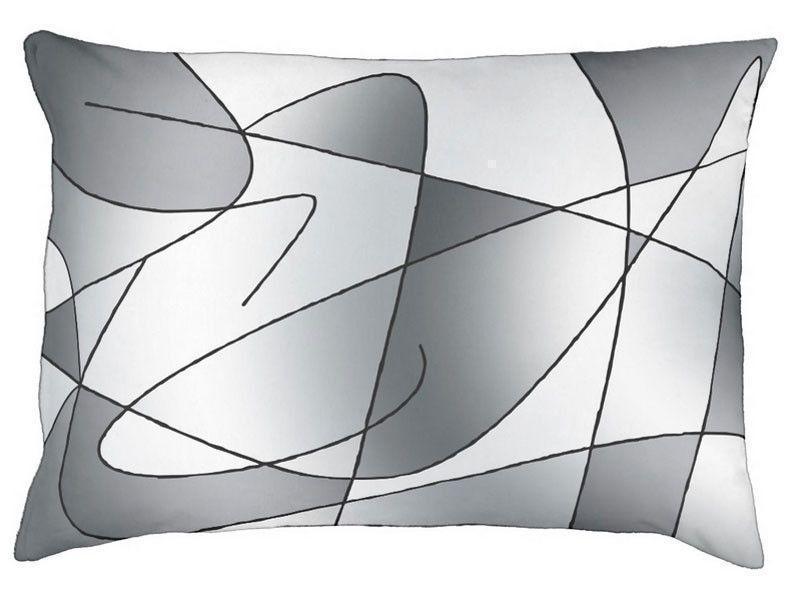 Dog Beds-ABSTRACT CURVES #2 Indoor/Outdoor Dog Beds-Grays-from COLORADDICTED.COM-