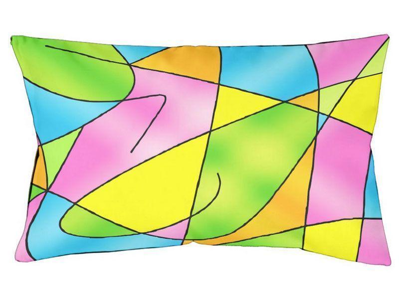 Dog Beds-ABSTRACT CURVES #2 Indoor/Outdoor Dog Beds-Multicolor Light-from COLORADDICTED.COM-