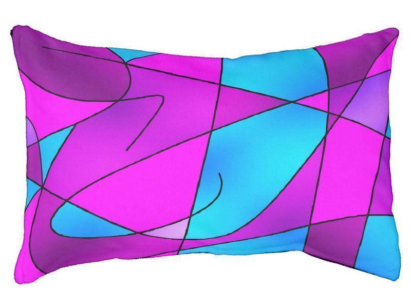 Dog Beds-ABSTRACT CURVES #2 Indoor/Outdoor Dog Beds-Purples, Violets, Fuchsias &amp; Turquoises-from COLORADDICTED.COM-ZZ-256859570231227111