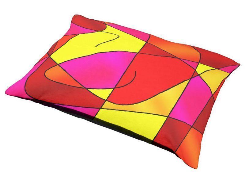 Dog Beds-ABSTRACT CURVES #2 Indoor/Outdoor Dog Beds-from COLORADDICTED.COM-