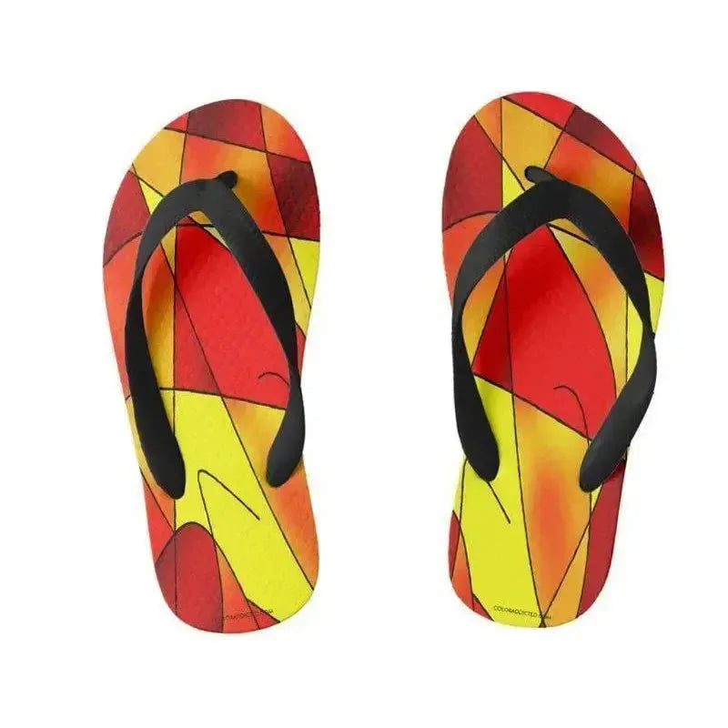 Kids Flip Flops-ABSTRACT CURVES #2 Kids Flip Flops-from COLORADDICTED.COM-