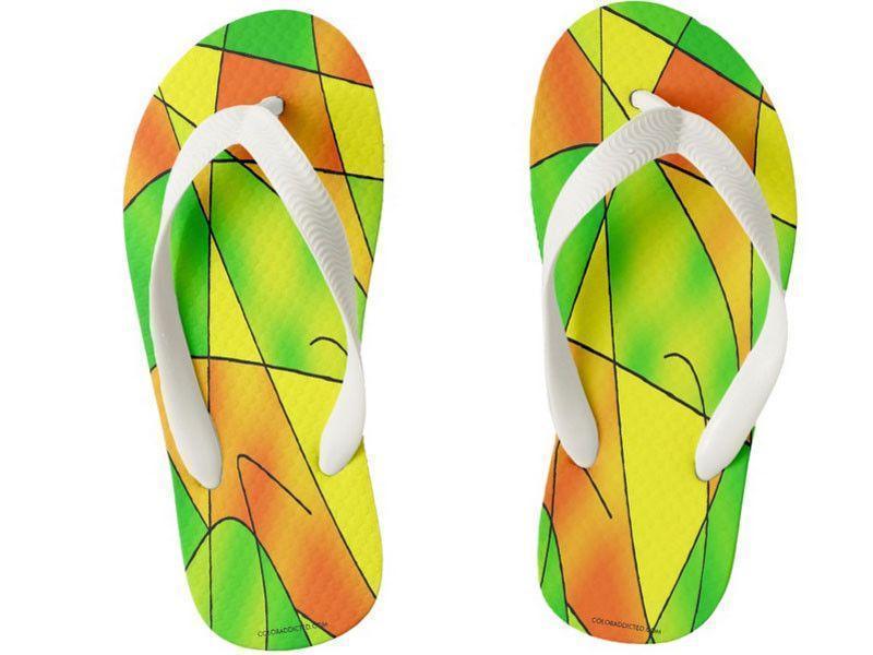 Kids Flip Flops-ABSTRACT CURVES #2 Kids Flip Flops-from COLORADDICTED.COM-