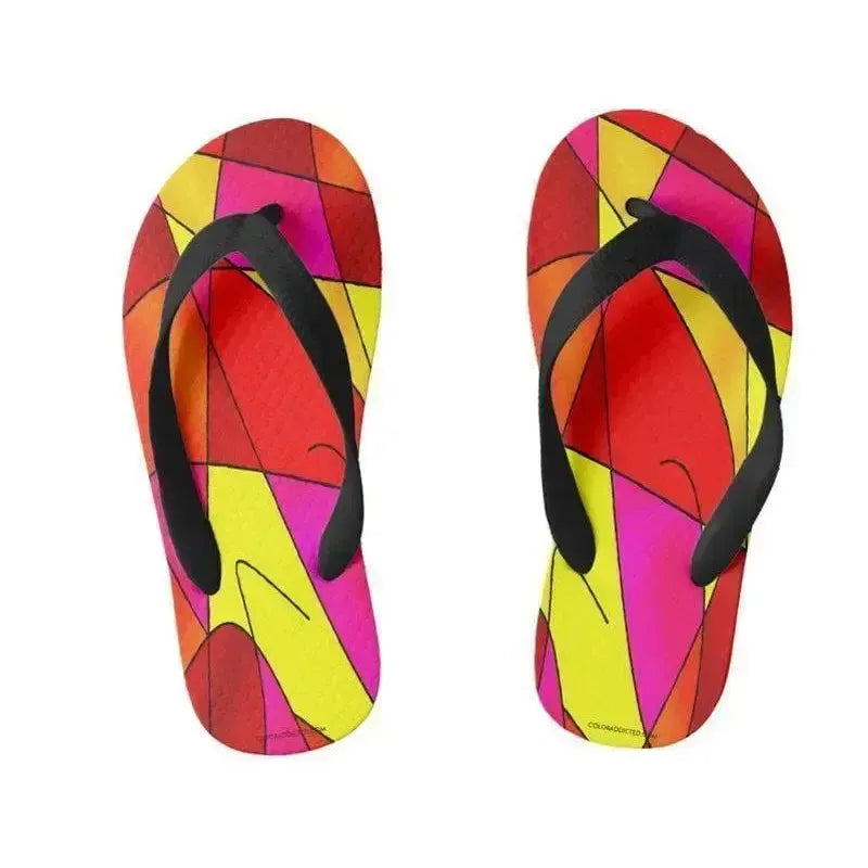 Kids Flip Flops-ABSTRACT CURVES #2 Kids Flip Flops-from COLORADDICTED.COM-