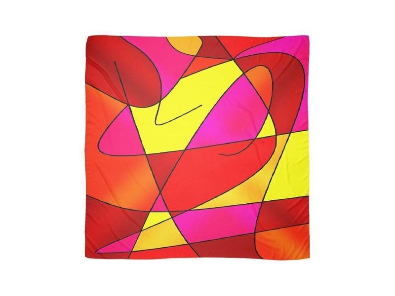 Large Square Scarves &amp; Shawls-ABSTRACT CURVES #2 Large Square Scarves &amp; Shawls-from COLORADDICTED.COM-