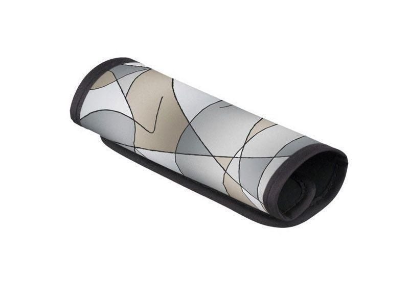 Luggage Handle Wraps-ABSTRACT CURVES #2 Luggage Handle Wraps-Grays &amp; Beiges-from COLORADDICTED.COM-