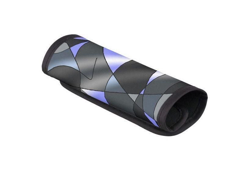 Luggage Handle Wraps-ABSTRACT CURVES #2 Luggage Handle Wraps-Grays &amp; Light Blues-from COLORADDICTED.COM-