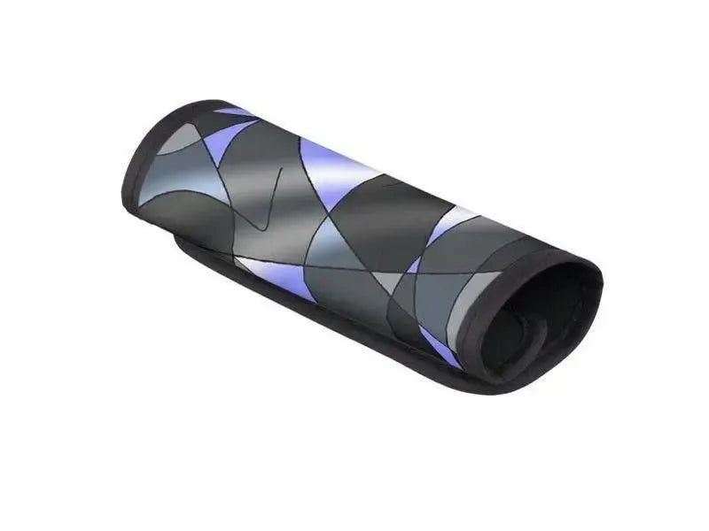 Luggage Handle Wraps-ABSTRACT CURVES #2 Luggage Handle Wraps-Grays & Light Blues-from COLORADDICTED.COM-