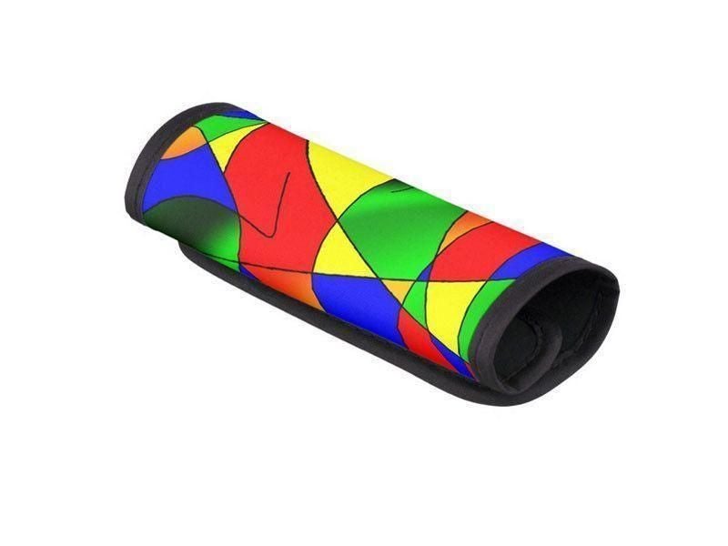 Luggage Handle Wraps-ABSTRACT CURVES #2 Luggage Handle Wraps-Multicolor Bright-from COLORADDICTED.COM-