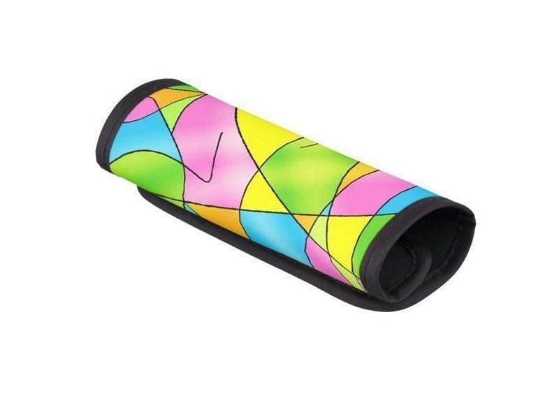 Luggage Handle Wraps-ABSTRACT CURVES #2 Luggage Handle Wraps-Multicolor Light-from COLORADDICTED.COM-