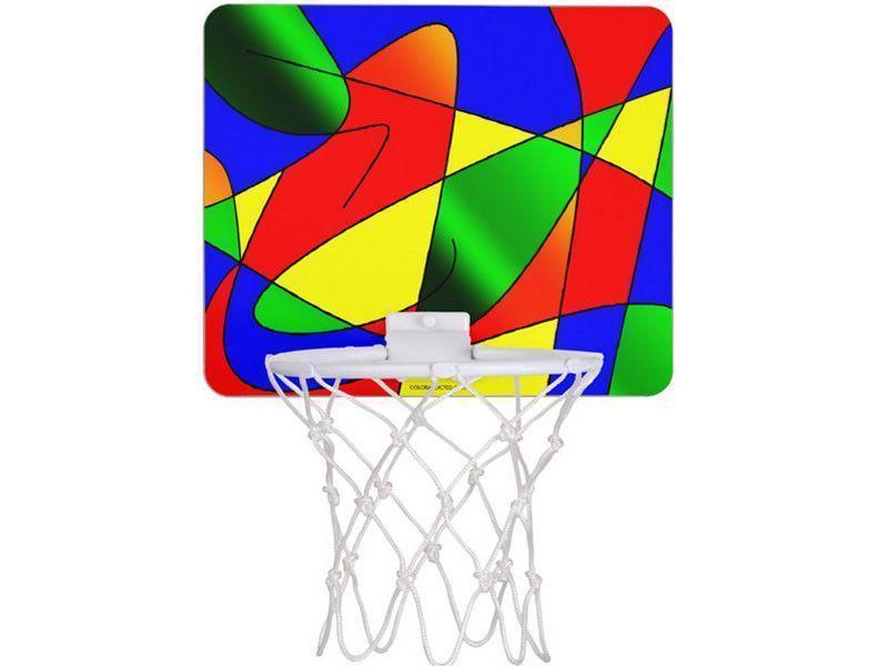 Mini Basketball Hoops-ABSTRACT CURVES #2 Mini Basketball Hoops-Multicolor Bright-from COLORADDICTED.COM-