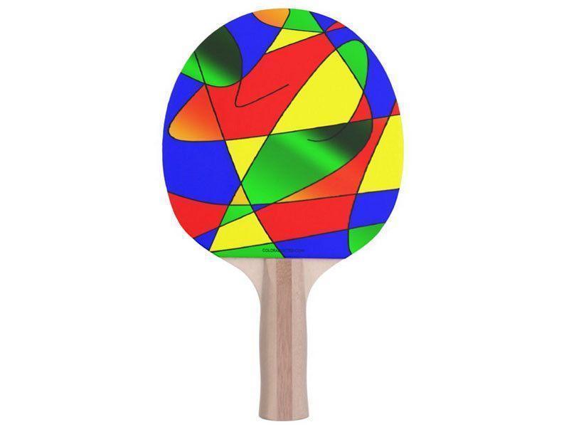 Ping Pong Paddles-ABSTRACT CURVES #2 Ping Pong Paddles-from COLORADDICTED.COM-